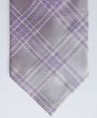 Lilac silk tie by Berwin and Berwin check plaid pattern